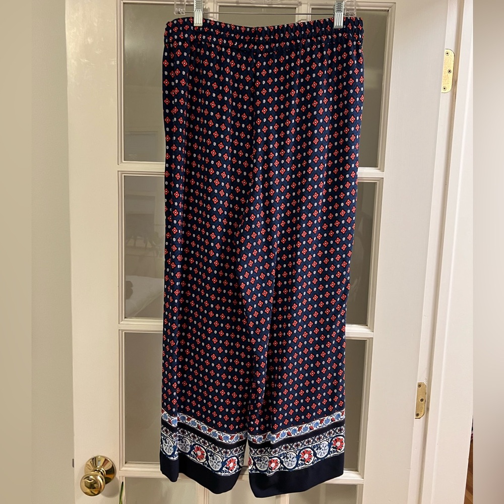LOFT printed drawstring pants